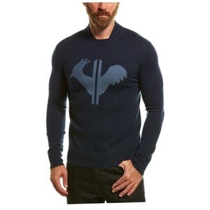 Rossignol Classic Round Neck Merino Wool‎ Sweater 2XL Blue